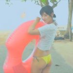 水湊みおグラビア動画 黄色い三角ビキニの美ボディがエロかわビーチガール