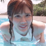 高宮まりグラビア動画 超絶キュートな三つ編みツインテール女子のプールタイム